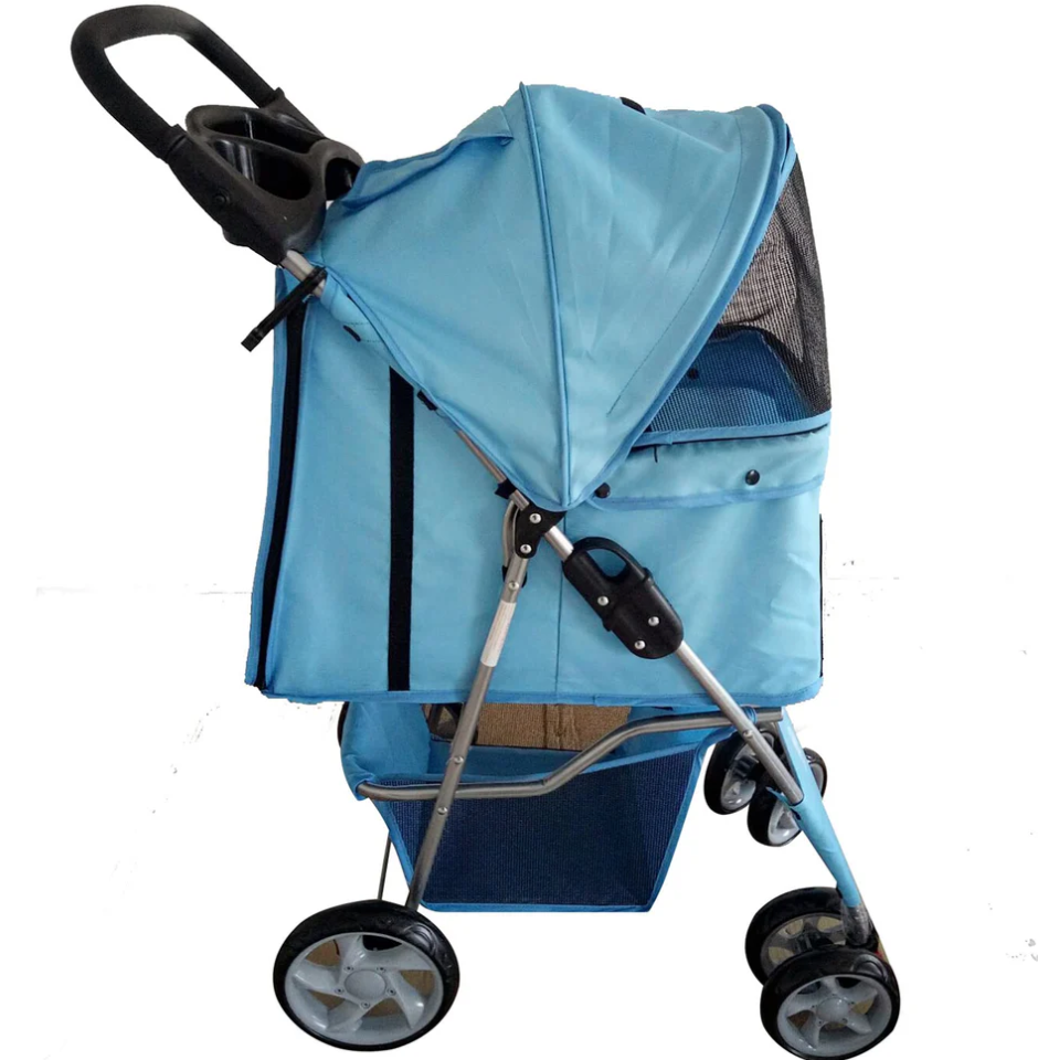 Blue Pet Stroller – Comfort and Style for Your Pet on the Go