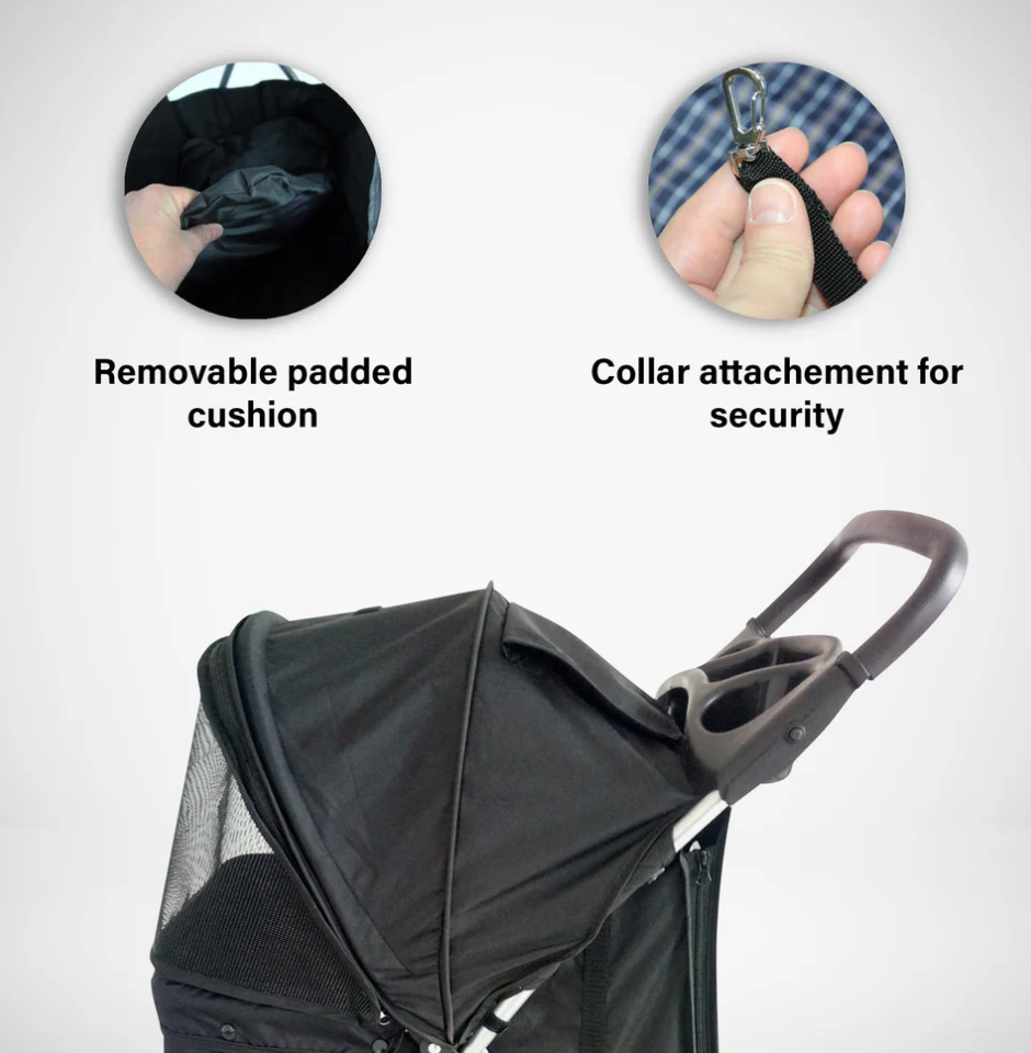 Blue Pet Stroller – Comfort and Style for Your Pet on the Go